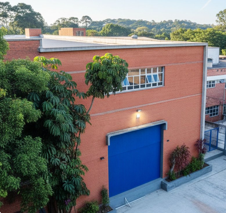 Fachada de la unidad industrial de AISEN.