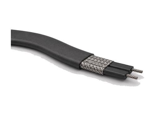 Cabo autorregulável AISEN FLEX TRACE FSR, com malha metálica e capa externa.